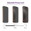 For iPhone 16 Pro Anti-Spy Film ENKAY HAT PRINCE Silk Printing Tempered Glass Screen Protector with Installation Tool