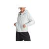 adidas Three Stripe Color Block Long Sleeve Hooded Jacket Men Jackets Silver Gray IJ8862
