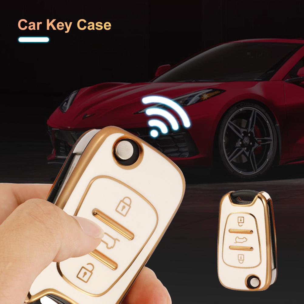 Full Protect Car Key Case For Hyundai I20 I30 Elantra Azera Veracruz Veloster Kia Rio K7 K5 Sportage Sorento Flip Remote Cover