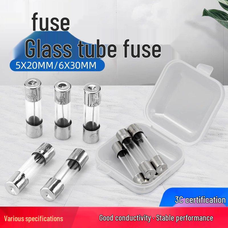 Glass Tube Fuse Set: 5x20mm & 6x30mm, 1-30A Range