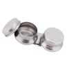 Stainless Steel Large Double Palette Cup Oil Paint Megilp Turpentine Solvent Container with Lid