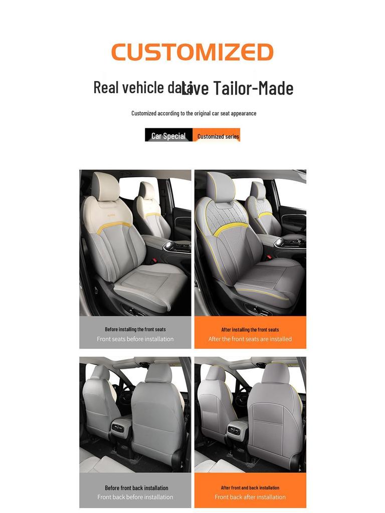 Aion VPLUS Full Leather Car Seat Cushion, All-Season, Fully Enclosed, Five-Seater, Custom Fit.