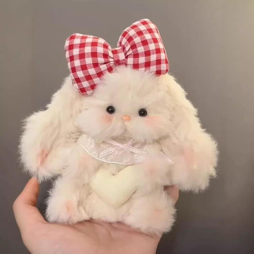 Lop-Eared Rabbit DIY Kit: Cute Rabbit Fur Twist Stick Doll Gift