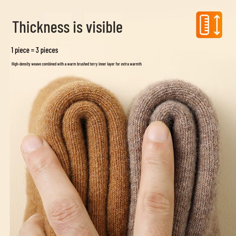 Thermal Wool Blend Mid-Calf Socks