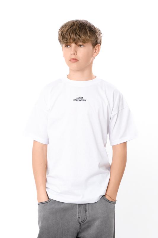

Boy s T-Shirt with Graphic Prints Summer 6414-001-33-1-2 HC 140 білий
