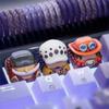 Figurka One Piece Trafalgar D. Zákon o vodě Edward Newgate DIY Keycap Roztomilý Kreslený Kříž Mechanická Klávesnice ESC Základní Keycap Dárek