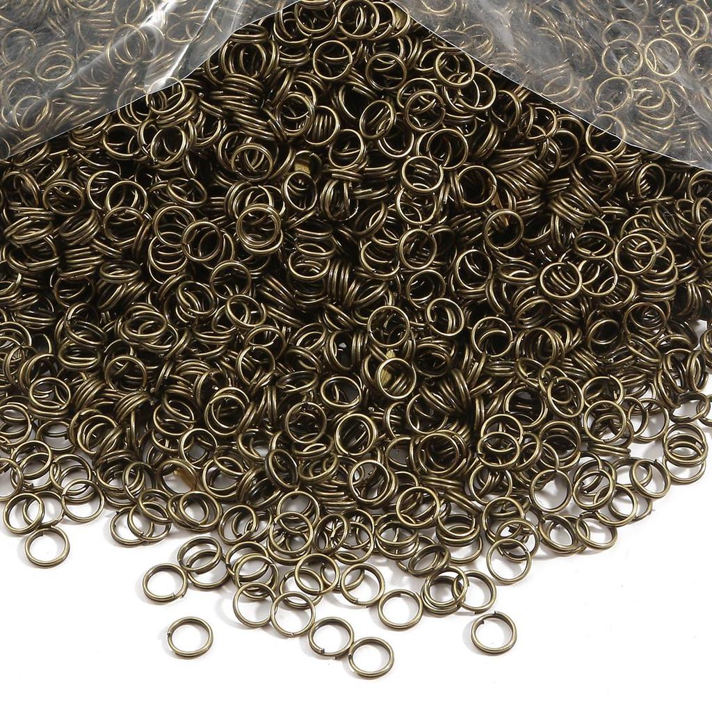 200-500Pcs Iron Double Ring Jump Ring For DIY Necklace Bracelet Jewelry Making Craft Accessories