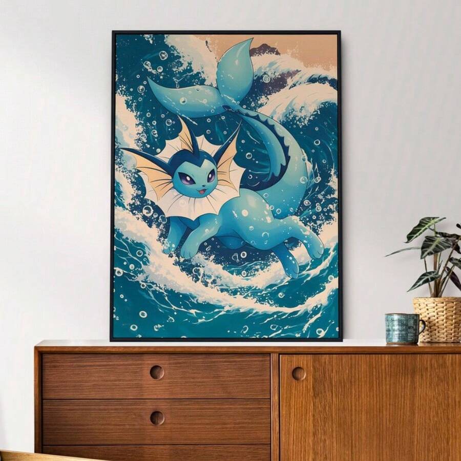 Anime Pokemon Raichu Mewtwo Flareon Jolteon Posters Wall Art Prints Living Room Decor Canvas Painting Home Kids Gift Unframed