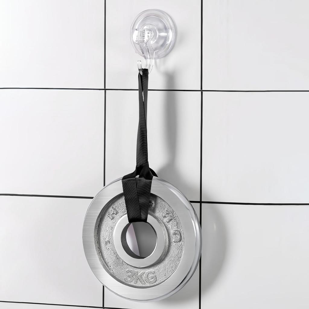 Giitoo Strong Suction Cup Bathroom PET Super Strong Vacuum 3kg Weight Damage Suitable for and 70mm Diameter of Hooks, Hooks, Transparent, Adsorption,