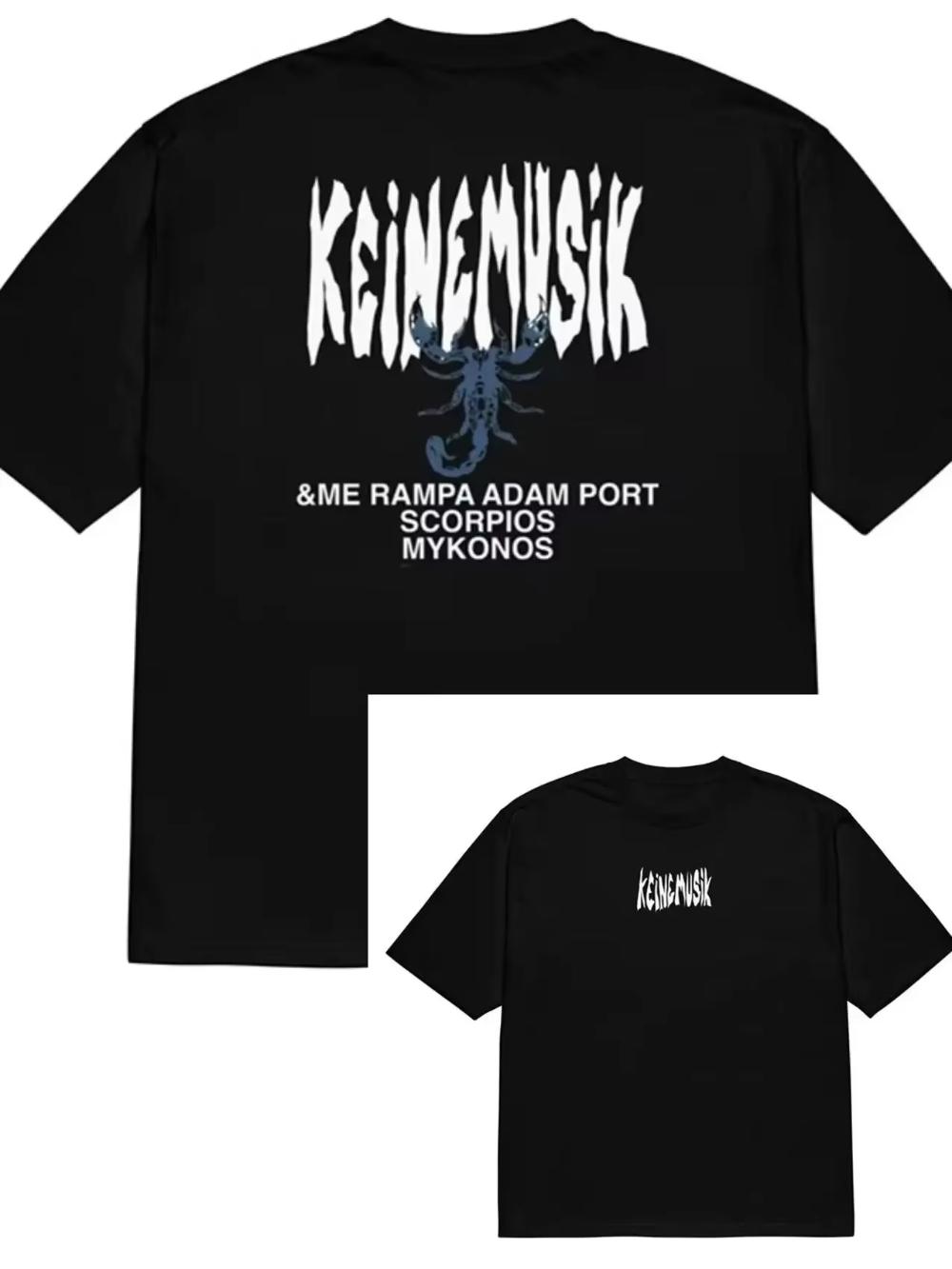Летняя футболка Keinemusik X Pacha для мужчин и женщин, модная хлопковая футболка с коротким рукавом, хип-хоп топы, уличная одежда Cherry M