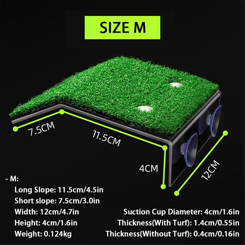 (S/M/L) Turtle Basking Platform Skilpadderampe Reptiltankstige Hvileterrasse Simulering Plenplattform