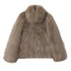 New imitation fox fur coat short fluffy winter coat thickened and thin light cotton