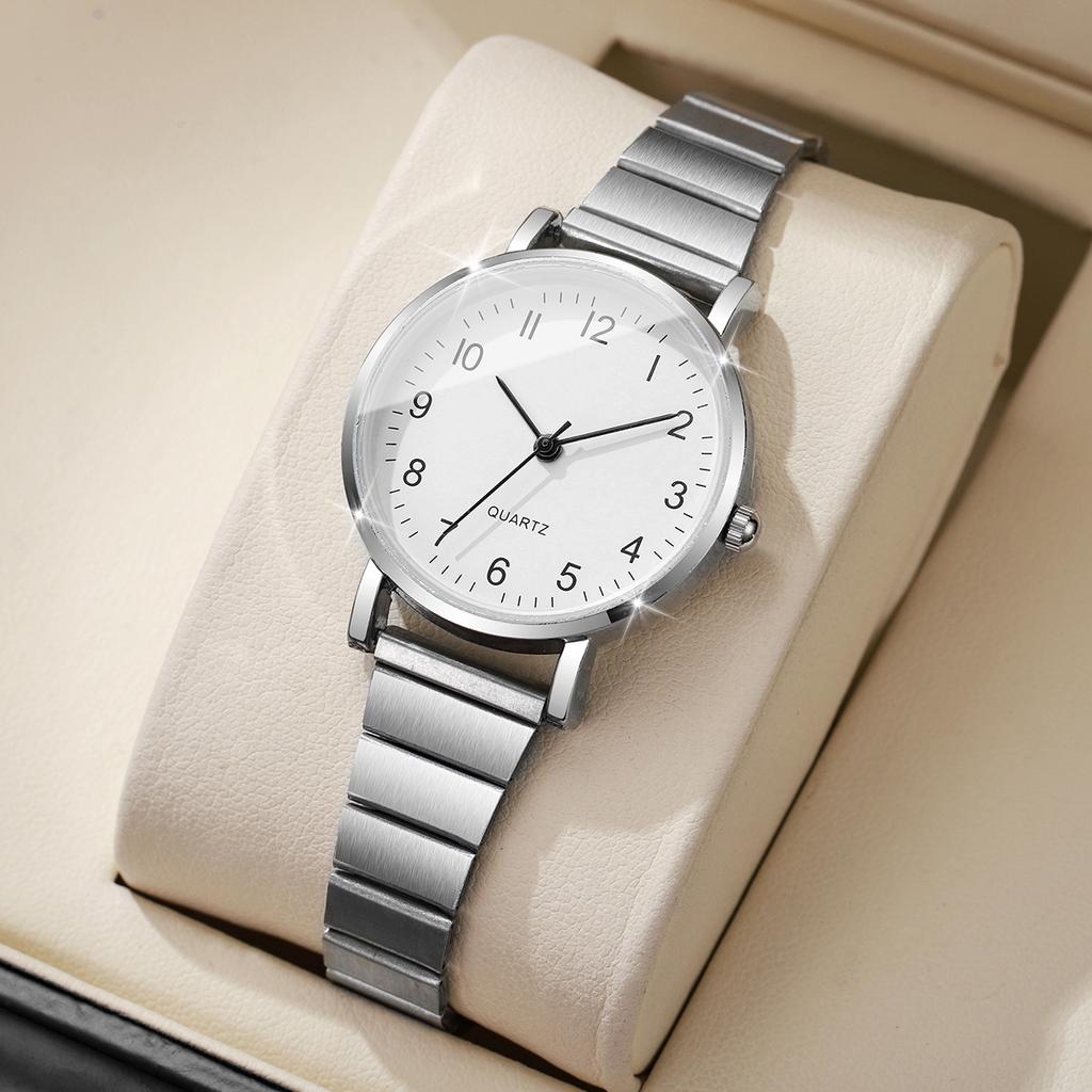 1/2PCS Fashion Arabic Dial Women Watches Simple Ultra-thin Strap Ladies Wristwatches Girls Clock Reloj Mujer