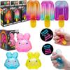 Duftendes Squishy Spielzeug Set Schönes Eis am Stiel & Beeren Hase Stressabbau Knetspielzeug für Erwachsene Auf Lager Heiß