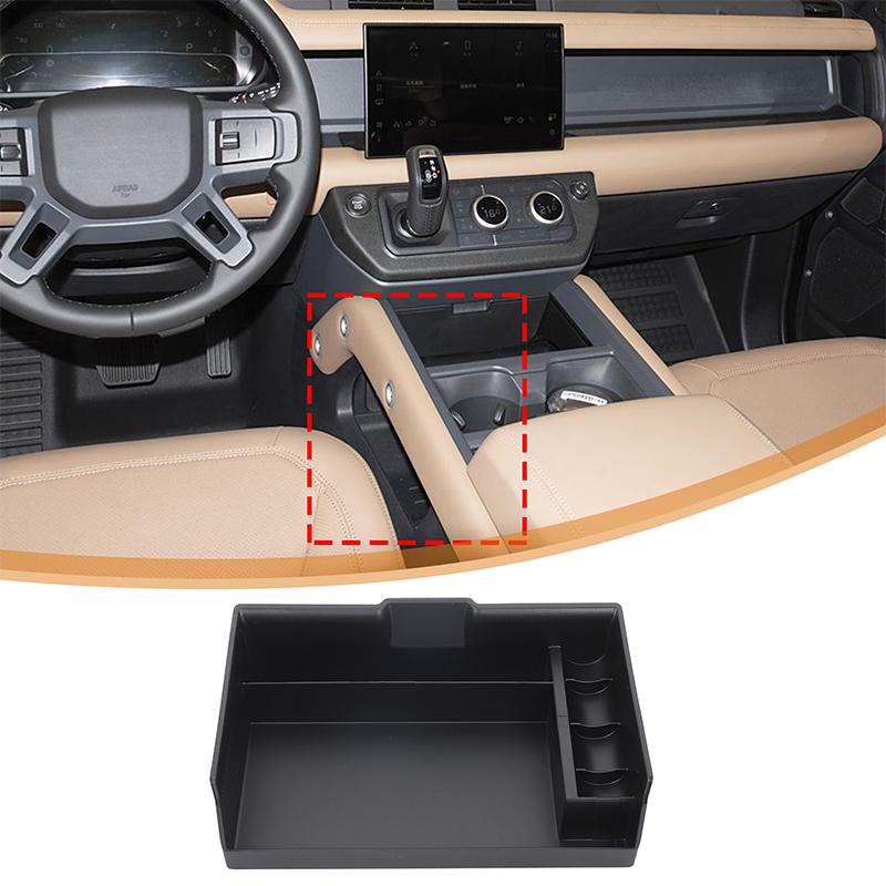 ABS Black For Land Rover Defender 110 2025+ Car Center Console Storage Box Multifunctional Storage Box Car Interior Accessories