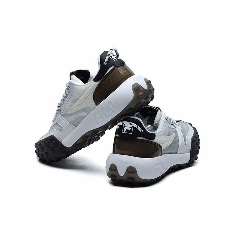 Fila Gara Cushioning Abrasion Resistant Breathable Low Top Chunky Sneakers Men's Cloud Dancer F12M124140FCW