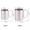 220/300Ml Camping Travel Stainless Steel Cup Carabiner Hook Handle Picnic Water Mug Outdoor Travel Hike Cup