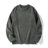 2025 Autumn And Winter New Style Unisex Round Neck Sweater With Thick And Loose Cotton Thread Knitted Base Sweater