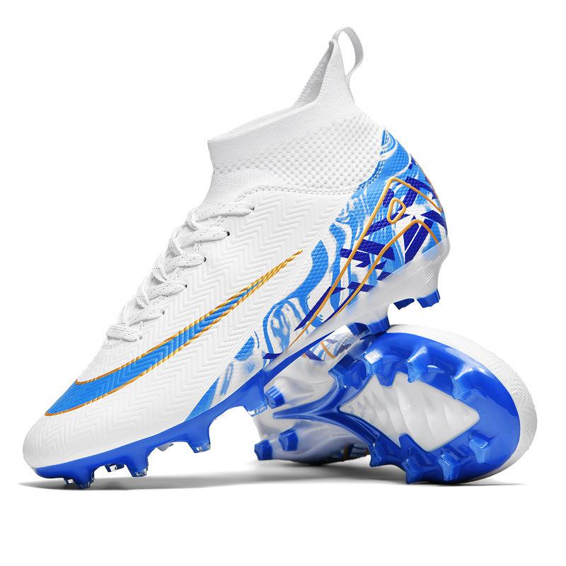 Fotballsko med høy ankel for menn og kvinner, brukne knotter og lange knotter, nye 15 ungdoms gressbanepigger, studenttrening barn