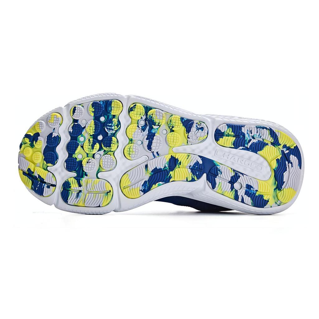 Under Armour Slip Resistant Wear Resistant Breathable Sweat Absorbing Lightweight Warm Low Top Running Shoes Kids Sneakers Black White Blue 3026182