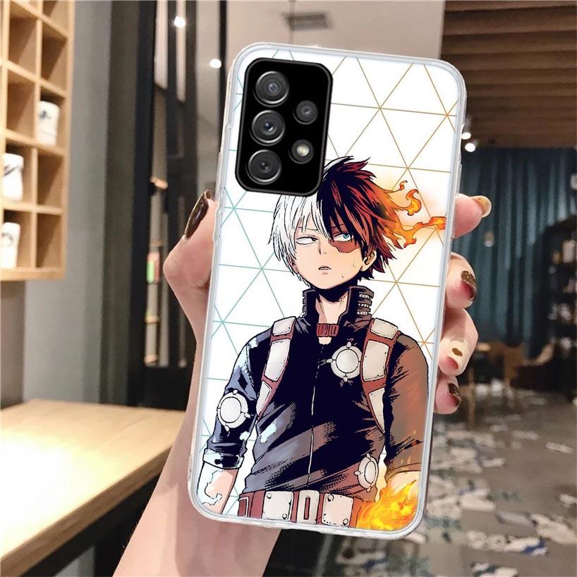 MHA Todoroki Shoto Soft Phone Case For Samsung Galaxy A16 A26 A36 A56 A15 A14 A13 A55 A54 A53 A35 A34 A33 A25 A24 A23 A05S A04S