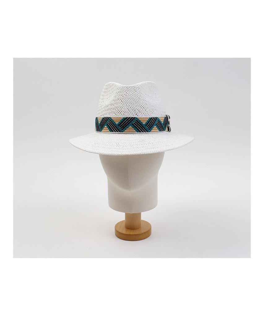 Yunibeosyeolkemiseuteuli Cool Line Swing White Short Fedora Summer Fedora