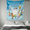 Frosty the Snowman Wall Tapestry Aesthetic Wall Hanging Printed Fabric Blanket Decorative Tapestries for Bedroom Living Room Home Decor