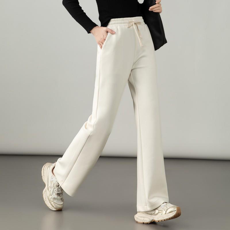Women's High-Waisted Slimming Gray Cropped Flare Pants - Modal Cotton, Spring/Autumn 2025