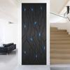 2pcs/set Sci-fi Circuit Line Door Art Mural Sticker Bedroom Background Wall Poster Home Decor Peel & Stick Waterproof Wallpaper