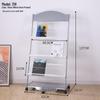 Floor Standing Magazine & Book Display Rack for Periodicals and Promotional Materials