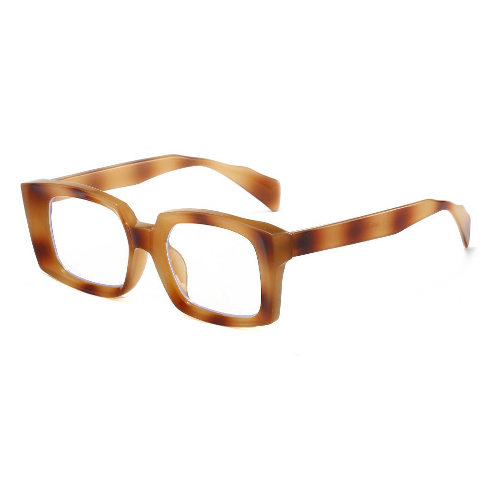 Trendy Square Sunglasses for Women Men Green Frame Blue Light Blocking Glasses Stylish Fashion Shades