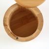 Bamboo Salt Container Spoon Seasoning Jar With Swivel Magnetic Closure Lid To Keep Dry To Storage Pepper Spice Cellar Holder