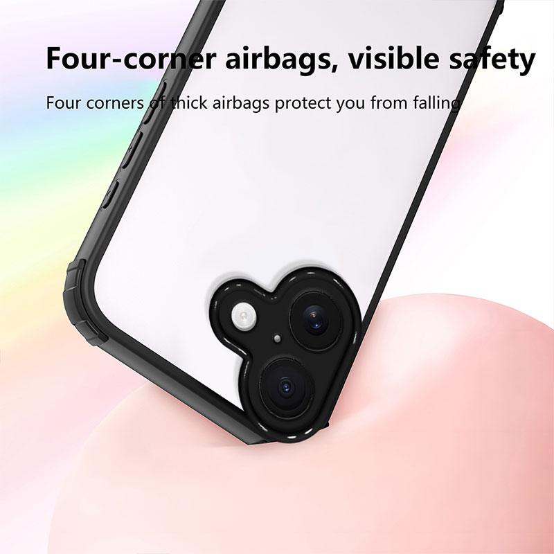 Shockproof Case For Iphone 17 Hard Back Cover For Iphone 17 Pro Max TPU + PC Bumper Protective Capa Clear Cases Iphone17 Coque