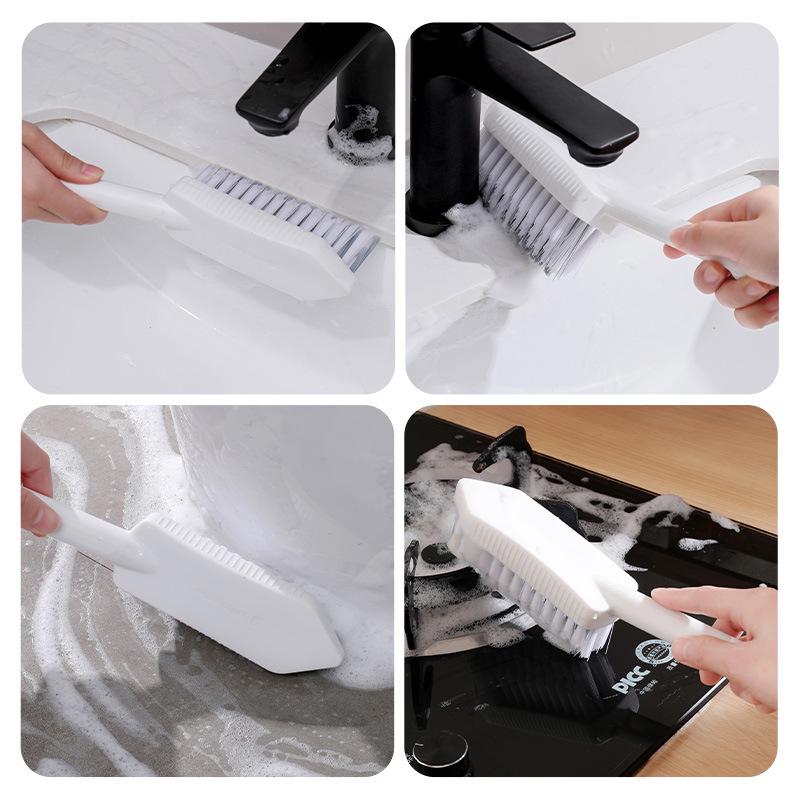 Crevice & Tile Hard Bristle Brush for Bathroom - Perfect for Gaps, Floors, Walls, Sinks, Bathtubs, and More