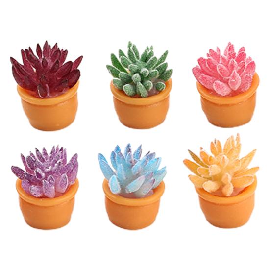 

6 шт./компл. сочные миниатюрные устойчивые к выцветанию легкие в уходе ПВХ сказочный сад искусственные суккуленты для улицы