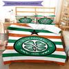 Celtic Football Club Crest Printed Pattern Duvet Cover Set – Includes 1 Duvet Cover and 2 Matching Pillowcases Bedroom Decor Christmas Gifts