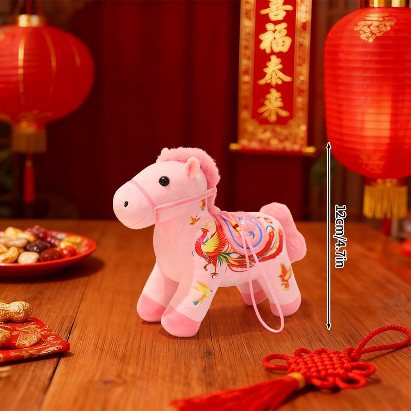 Horse Statues Figure Desk Ornament Christmas New Year Home Office Decoration Spring Festival Decoration Party Gift Horse Favors