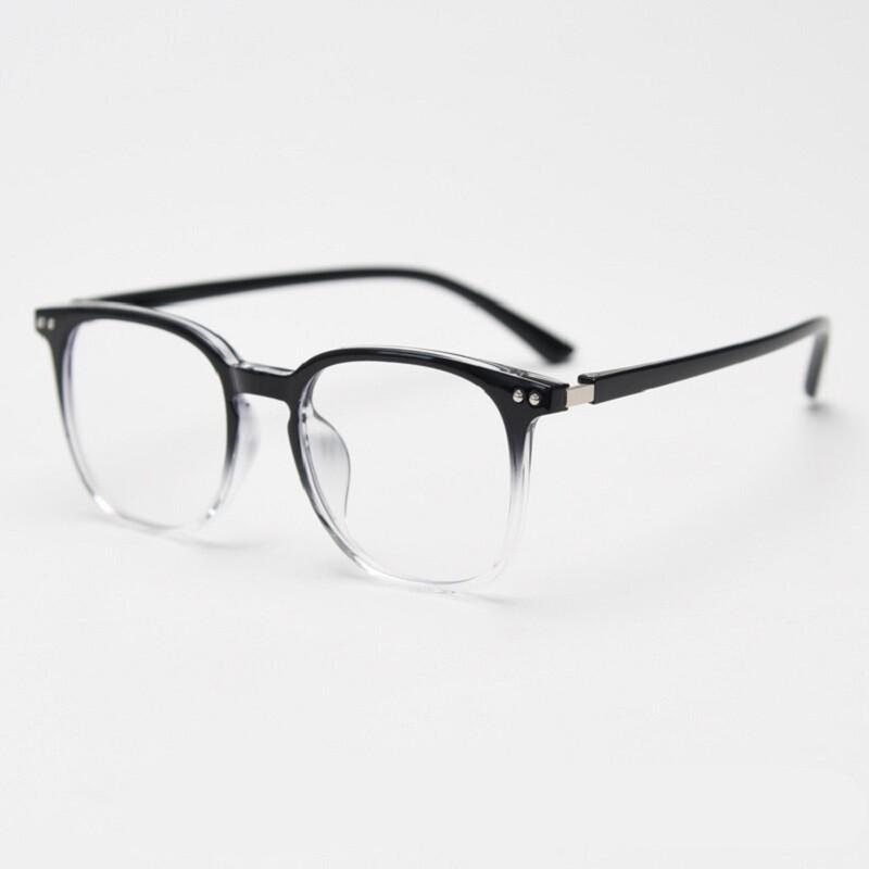 Black TR90 Computer Glasses Anti Radiation Big Square Eyewear Blue Light Blocking Reading Glasses for Women Men