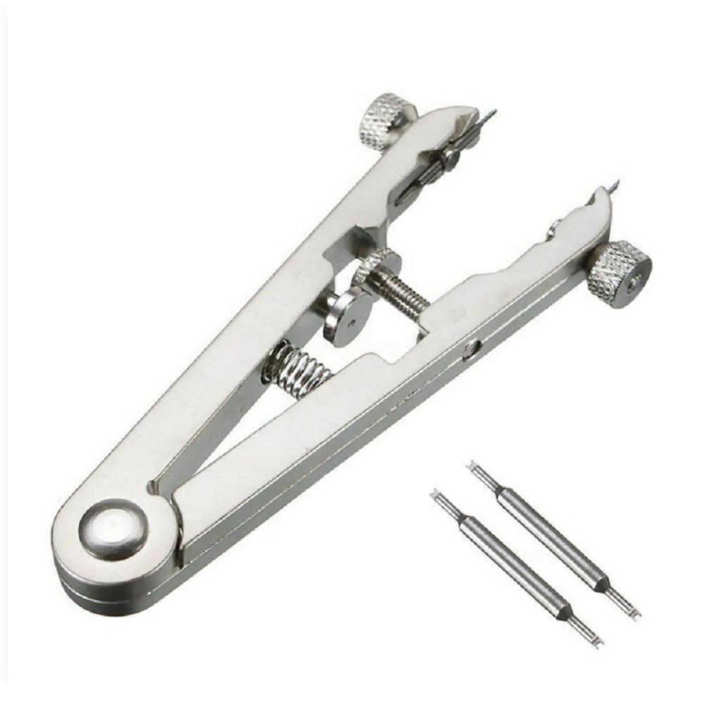 Sada nástrojů pro výměnu pružných kolíčků hodinek Kleštičky na pružné kolíčky Nástroj pro demontáž, opravu a upevnění řemínků hodinek