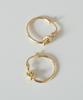 Alleun Silver 925 Bold Knot One-Touch Silver Earrings