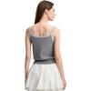 FILA Heritage Classic Simple Retro Sports Straight Casual Comfortable Woven Slim Vest Women tops F11W628117FDY