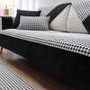 Europe Luxury Black Sofa Cover for Living Room All Season Universal Sofa Cushion Couch Cover Sofa Towel Seat Pad Multi-size