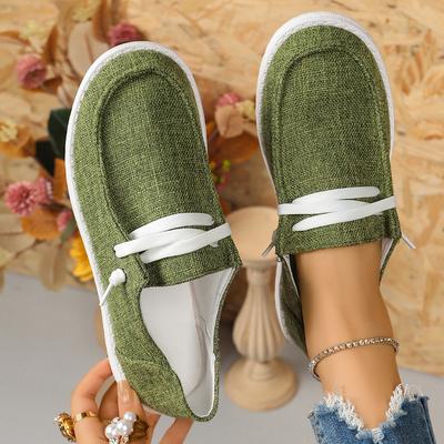 Fashion Women Flats Autumn New Casual Comfortable Flat Shoes for Women Solid Lace-up Loafers  Fashion Sports Shoes Zapatos De Mujer