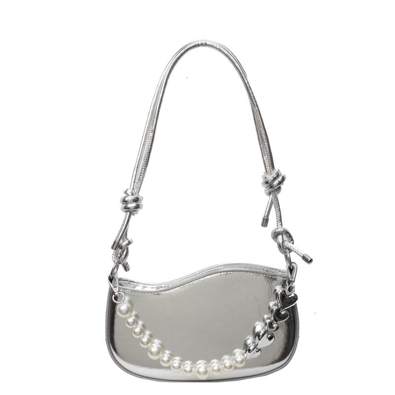 Simple Temperament Underarm Fashion Bag Women'S Commuter Small Square Bag High-End Casual Shoulder Bag