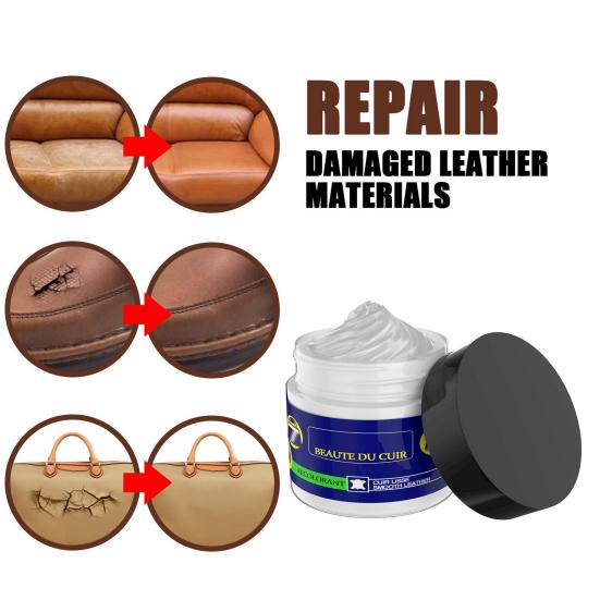 50g Sofa Repair Cream Long-lasting Maintenance Restore Lustre Cleaning Polish Leather Refurbishment No Harm Holes Scratch Restoration Leather