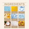 Coconut Body Scrub Softening, Firming, Moisturizing, Moisturizing, Sea Salt Cleansing and Exfoliating