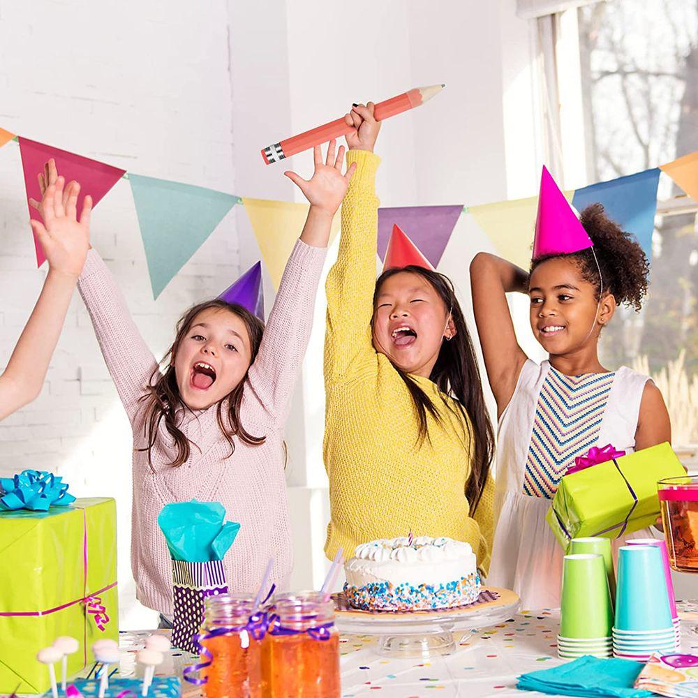 Woodworking Toys Boys Girls 35cm Huge Pencil with Cap and Eraser Giant Pencil Wood Jumbo Pencil