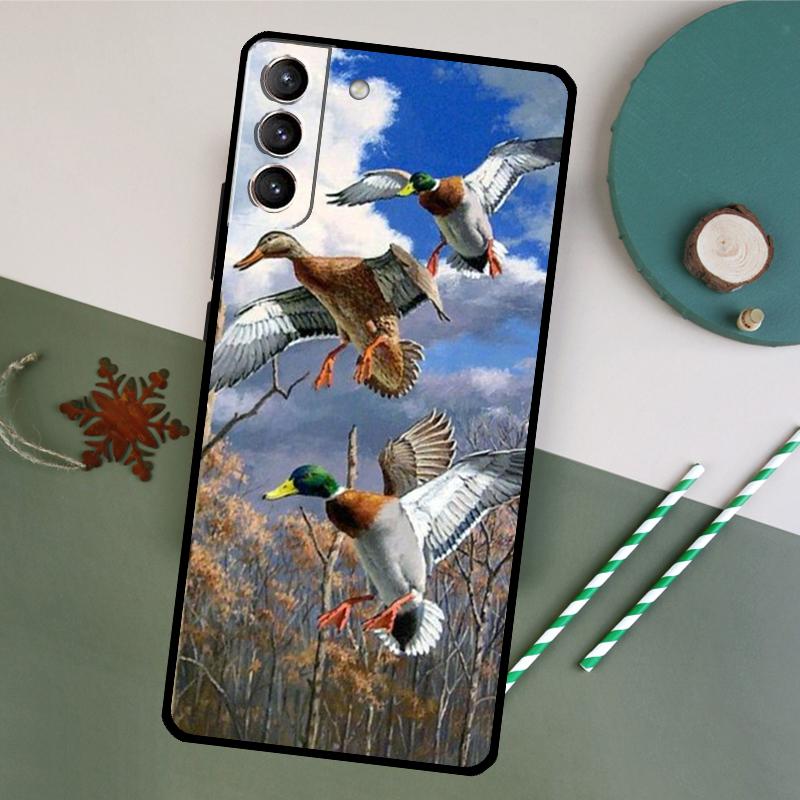 Süße Cartoon-Enten-Handyhülle Für Samsung Galaxy S26 S23 Ultra S20 S21 S22 S24 S25 Plus S10 S25 FE Rückseite