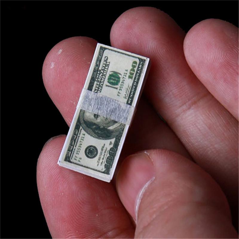 1/12 Scale Coins Dollars Euro Money Scene Accessories Toys For Dollhouse