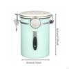 Coffee Canister with Scoop Stainless Steel Container Freshness Keeping